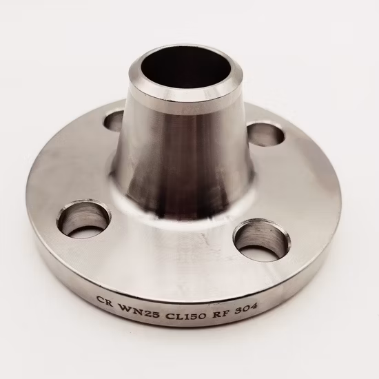JIS ASME En1092 DIN GOST BS B16.5 ANSI Uni SABS Acero inoxidable SS304 316L Brida de cuello de soldadura