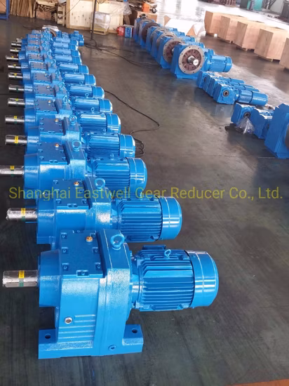 Reductor de caja de cambios montado en pie helicoidal cónico serie EWR (EWR37-167)