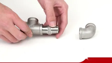 Rosca de montaje de tubería de acero inoxidable de 1/2 "Tornillo Hexagonal Niple